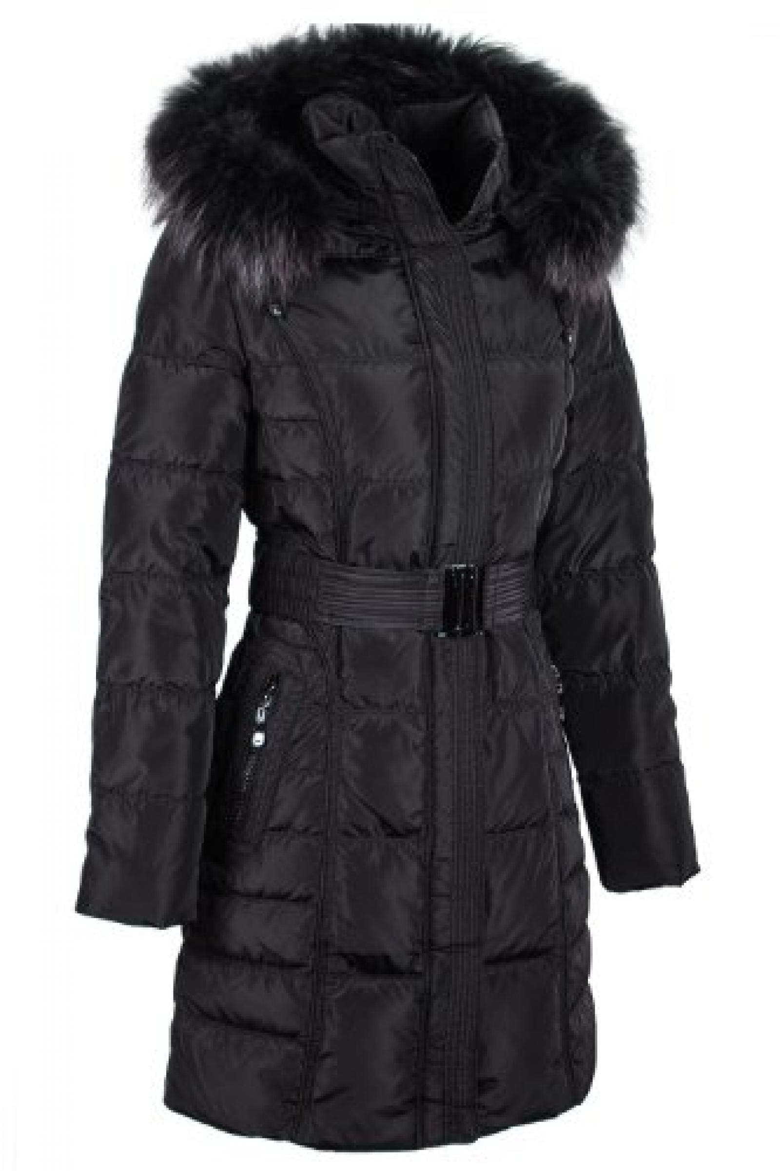 SM001 Damen Daunenjacke "OLANMEAR" mit Echtfellbesatzbesatz schwarz SM001 Damen Daunenjacke "OLANMEAR" mit Echtfellbesatzbesatz schwarz